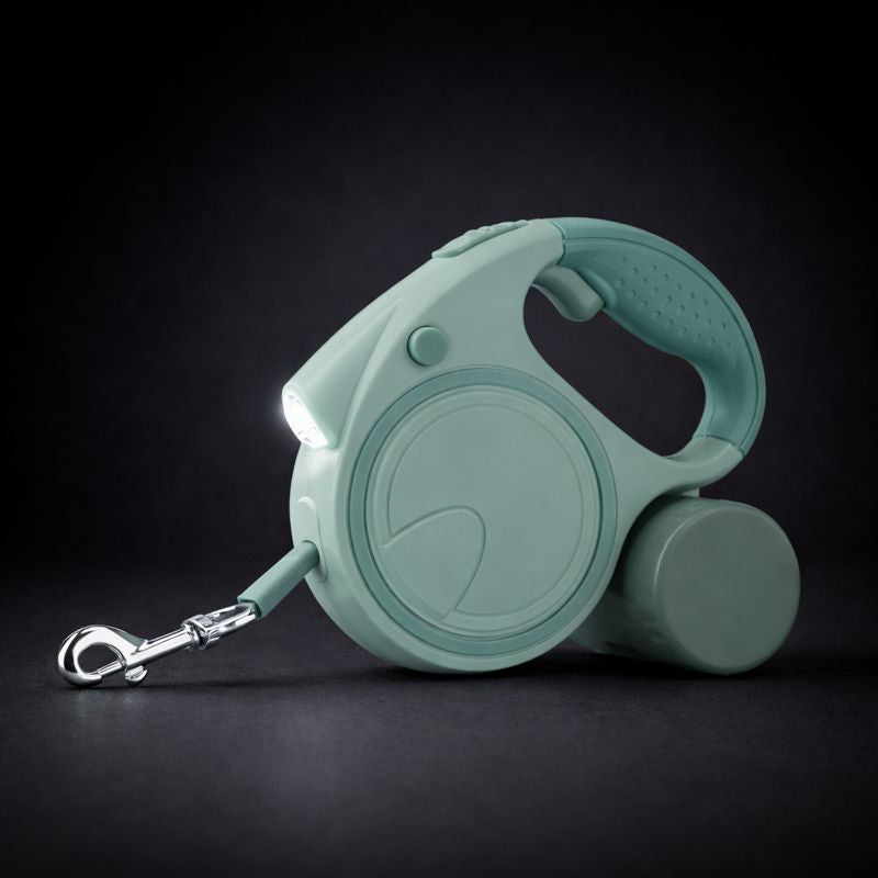 Leine mit Licht & Kotbeutel