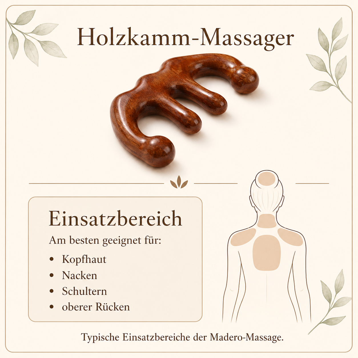Holzkamm-Massage